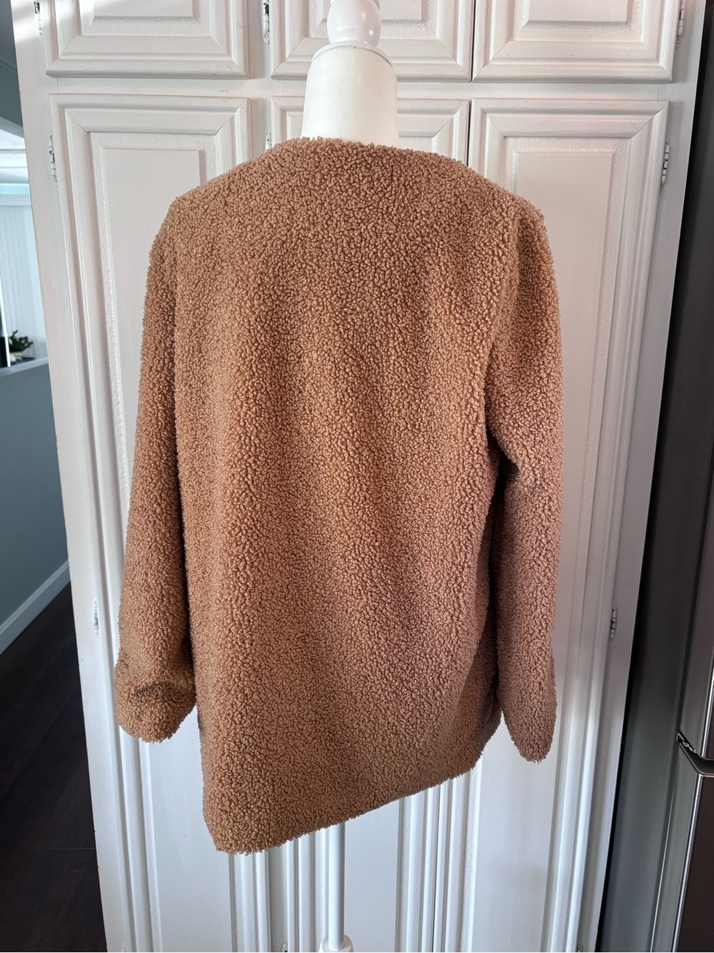 Anthropology/Sanctuary Cozy Women's Teddy Jacket - Brown szL - Picture 2 of 11